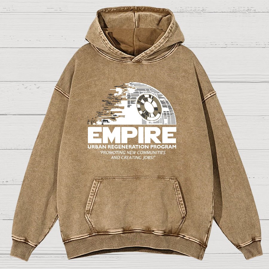 Metropolis Urban Regeneration Vintage Distressed Hoodie