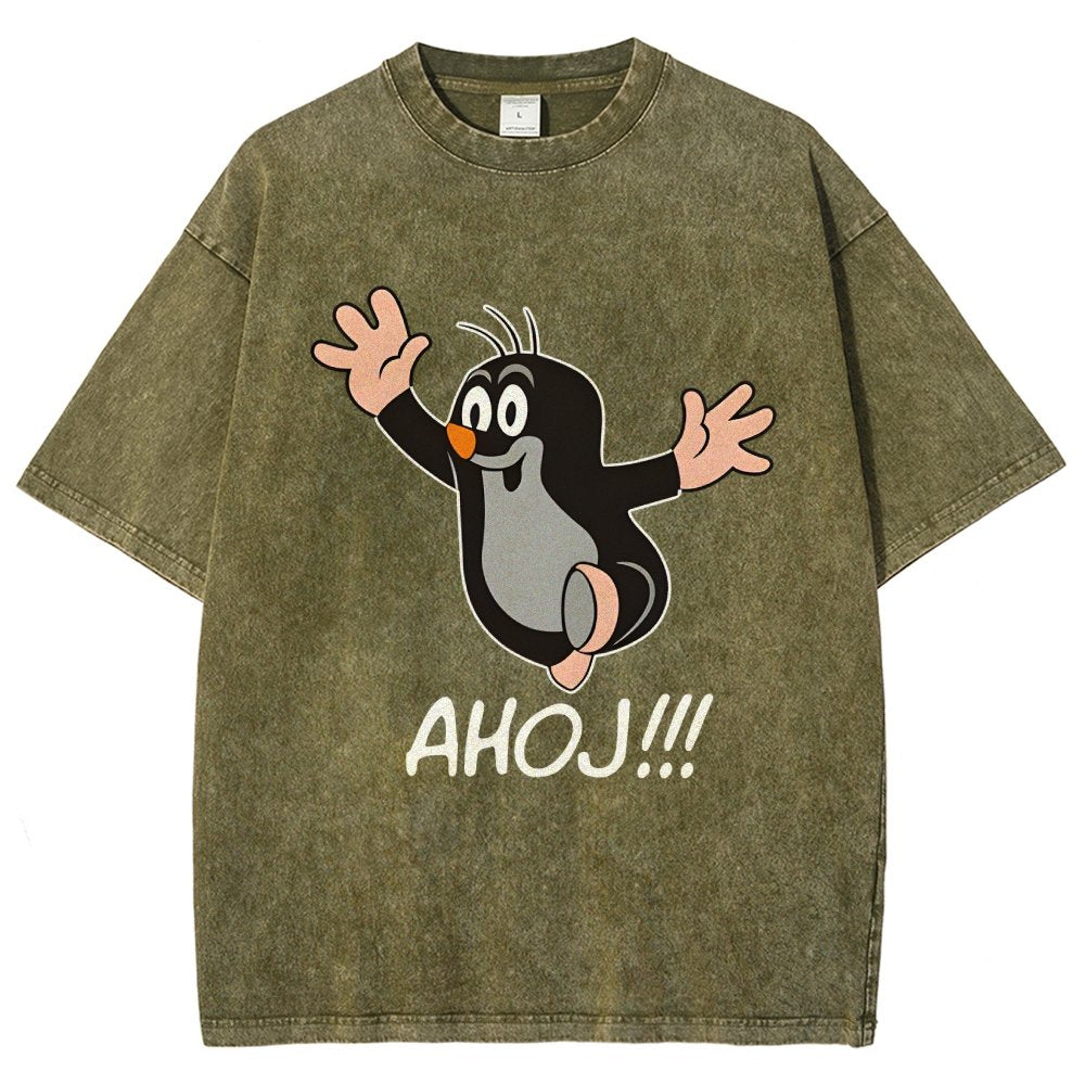 Mole AHOJ Vintage Distressed T-shirt