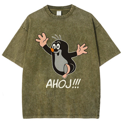 Mole AHOJ Vintage Distressed T-shirt