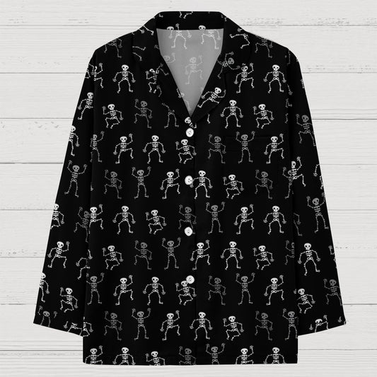 Electroshock Skull Geek Long Sleeve Pajama Set