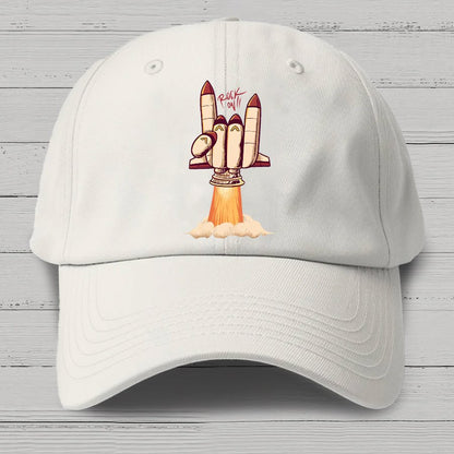 Rock On Rocket  Cotton Hat