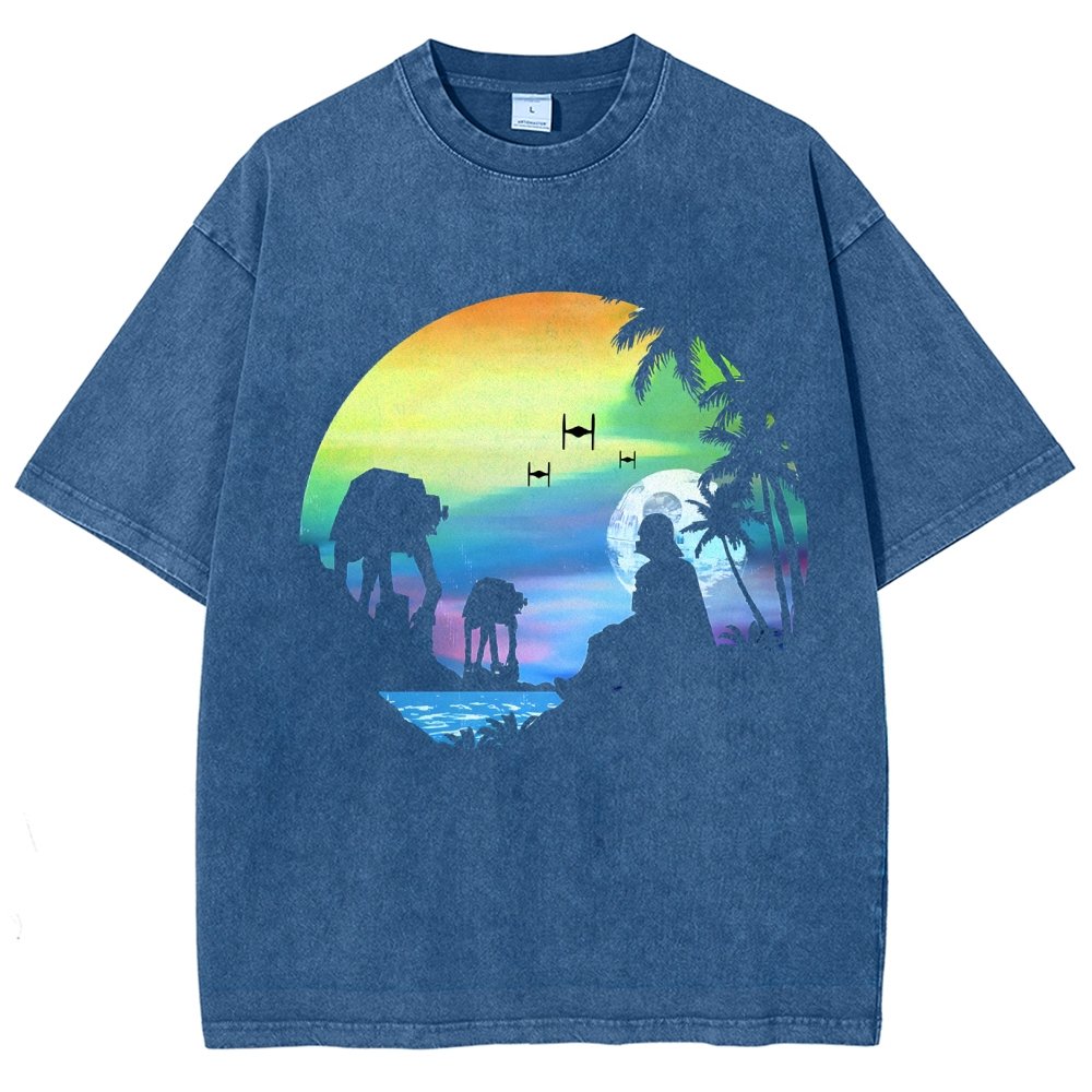 Conquer the paradise Vintage Distressed T-shirt