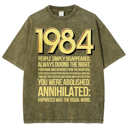 1984-Evaporation-Satire Vintage Distressed T-shirt