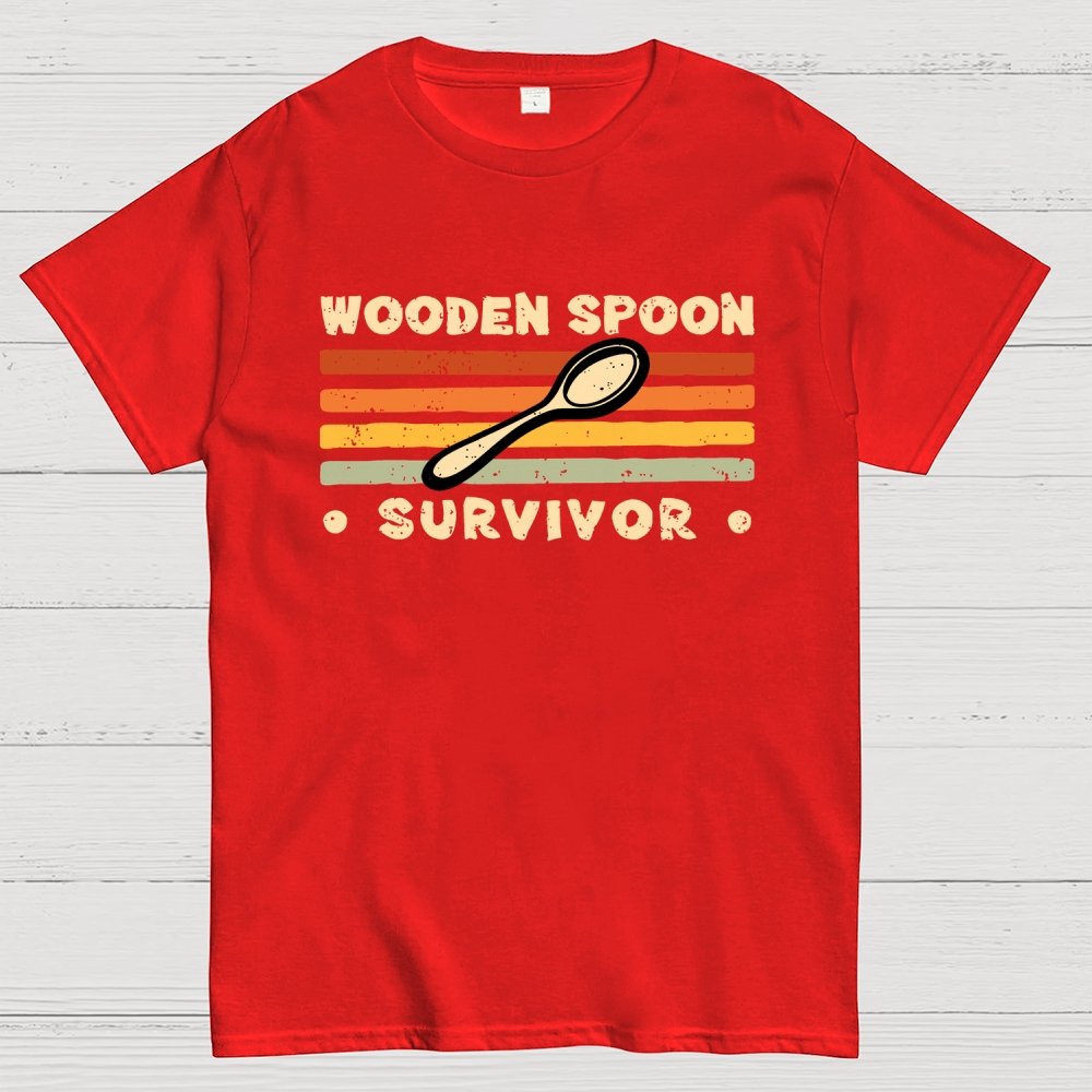 Personalized Wooden Spoon Survivor Unisex Geek T-Shirt