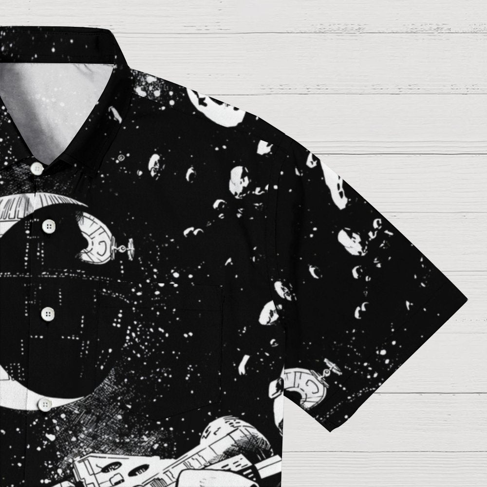 Planetary war background Geek Hawaiian Shirt
