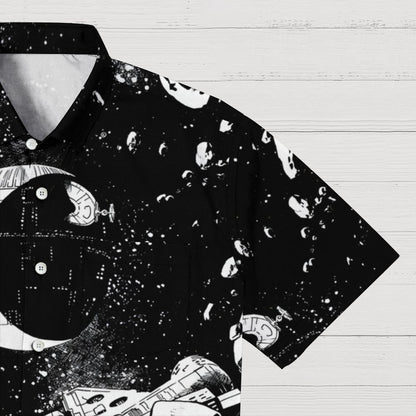 Planetary war background Geek Hawaiian Shirt