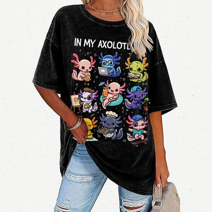 In My Axolotl Era Vintage Distressed T-shirt