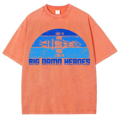 Big Damn Vintage Heroes Vintage Distressed T-shirt