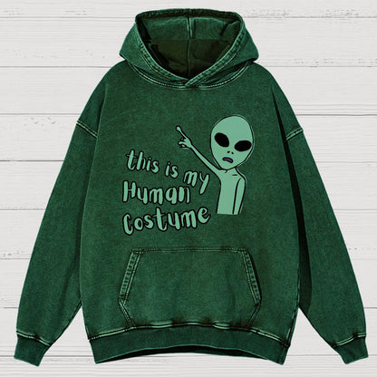 This is my Human Costume Vintage Distressed Hoodie