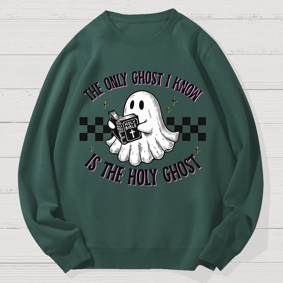 Holy Spirit Halloween Geek Cotton Sweatshirt
