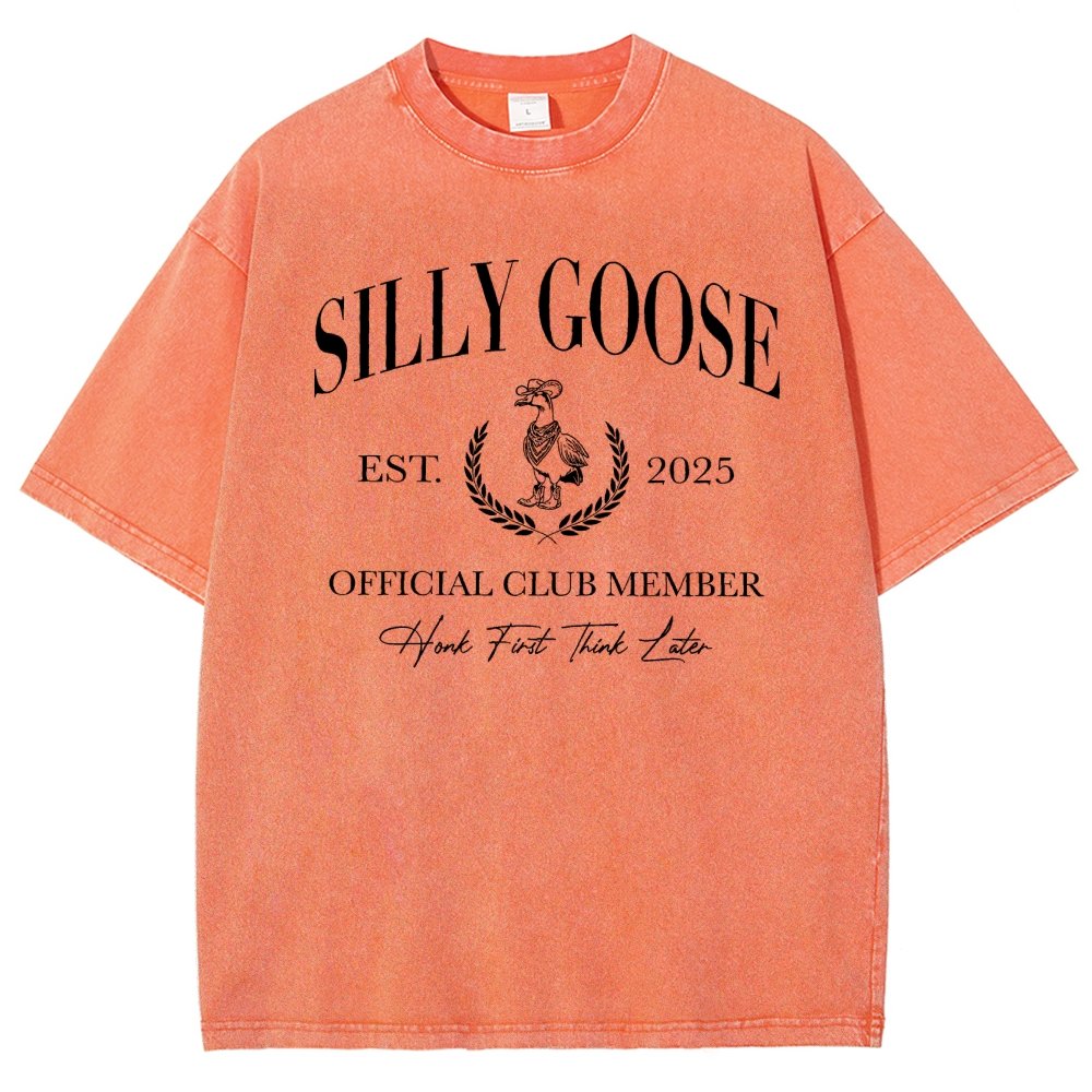 Silly Goose Official Club Vintage Distressed T-shirt