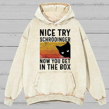 You Get Schrodinger's cat In The Box Vintage Distressed Hoodie