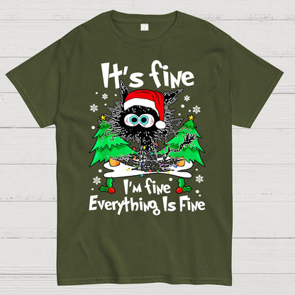 It's Fine I'm Fine Everything Is Fine Geek T-Shirt