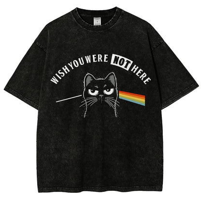 Wish You Were NOT Here Vintage Distressed T-shirt