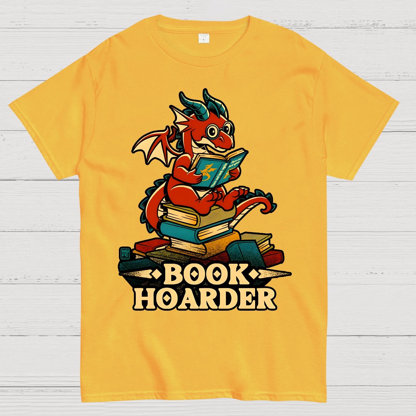 Book Hoarder Dragon Geek T-Shirt