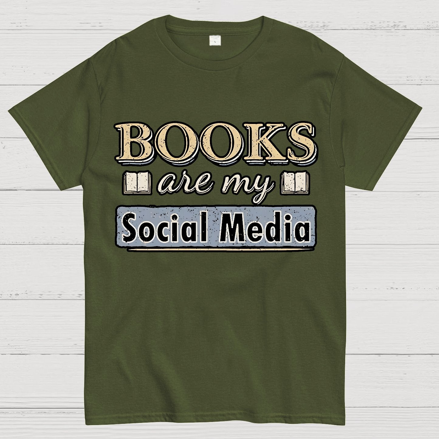 Books Are My Social Media Geek T-Shirt