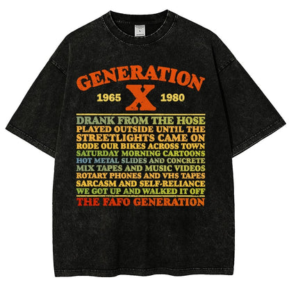 GenX Summer Day Vintage Distressed T-shirt