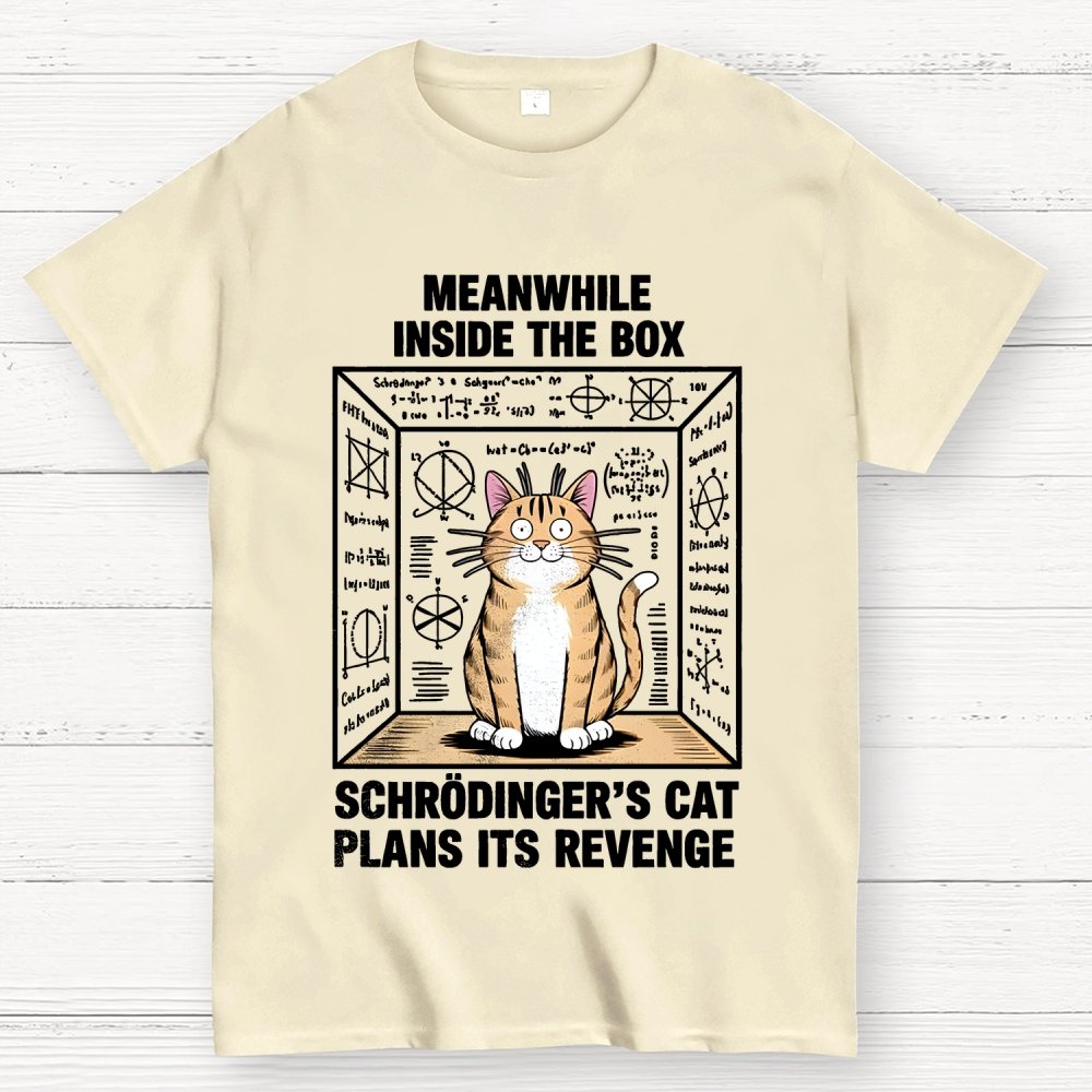 Schrodinger's Cat Escape Plan Geek T-Shirt