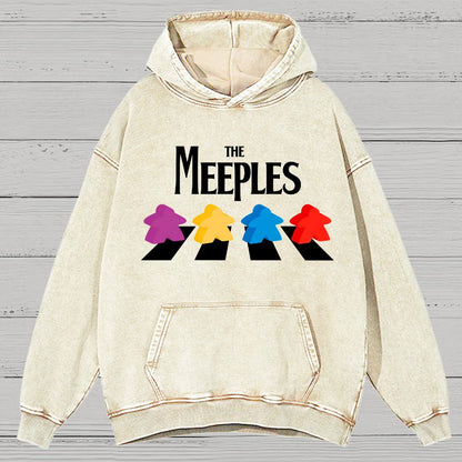 Board Gamer The Meeples, Fun Vintage Distressed Hoodie