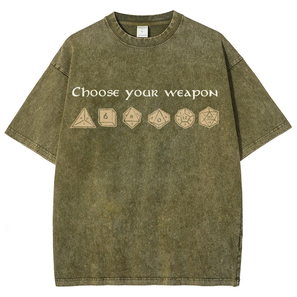 Choose your weapon Vintage Distressed T-shirt