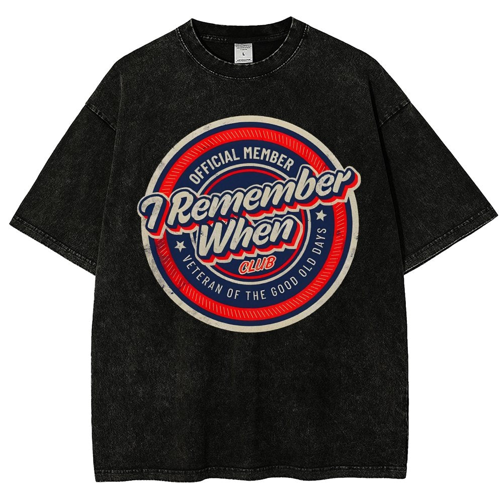 Remember When Vintage Distressed T-shirt