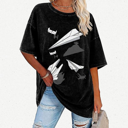 Paper Wars Vintage Distressed T-shirt 2601000782