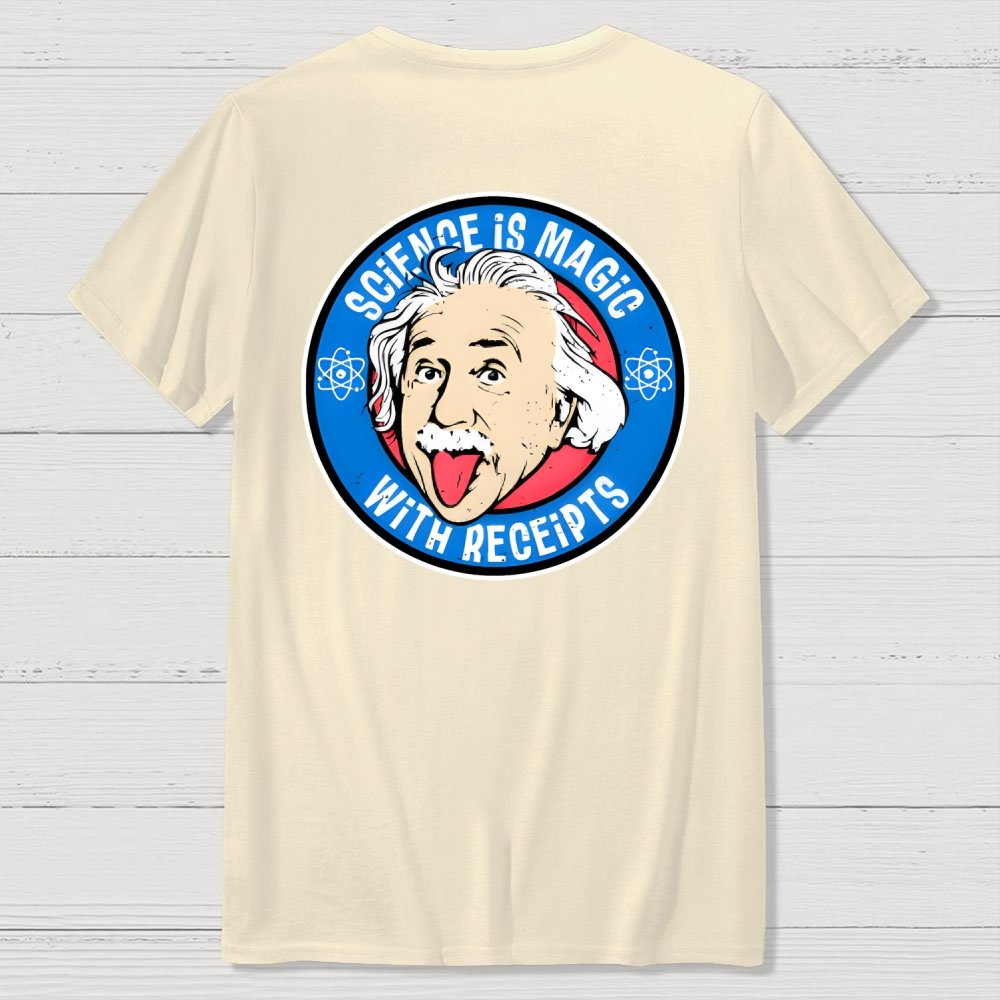 Science Is Magic Front And Back Printing Geek T-Shirt