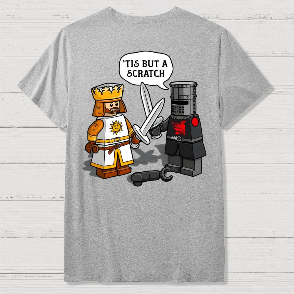 King Vs Knight Front And Back Printing Geek T-Shirt