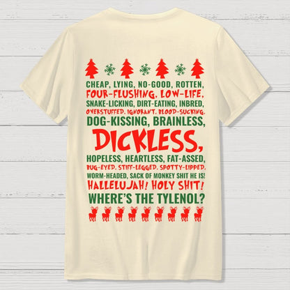 Holiday Family Christmas Front And Back Printing Geek T-Shirt