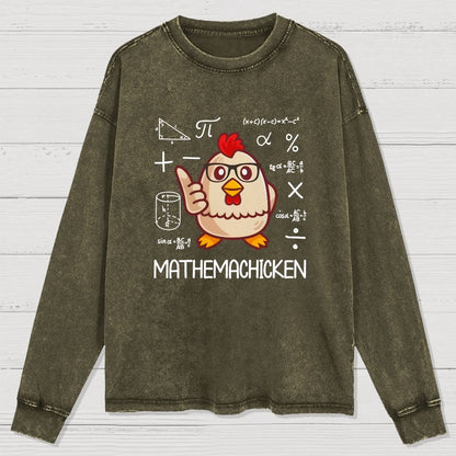Math Pun Washed Long Sleeve Tee