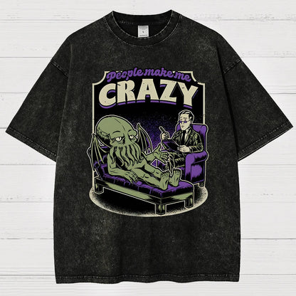 Lovecraft Cthulhu Therapy Vintage Distressed T-shirt