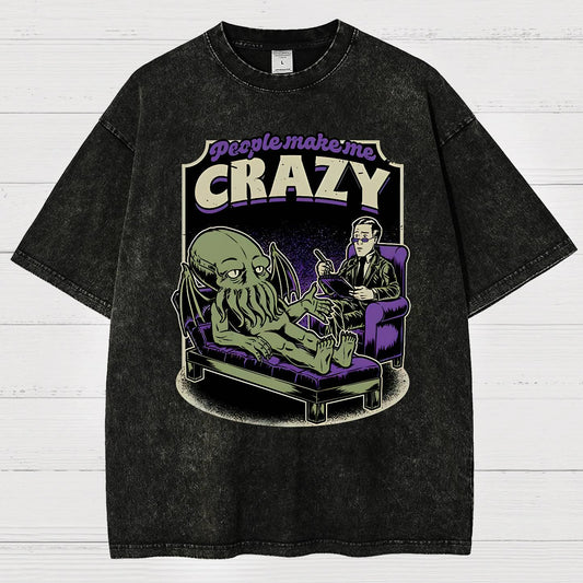 Lovecraft Cthulhu Therapy Vintage Distressed T-shirt
