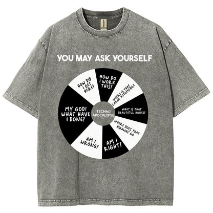 You May Ask Yourself Vintage Distressed T-shirt