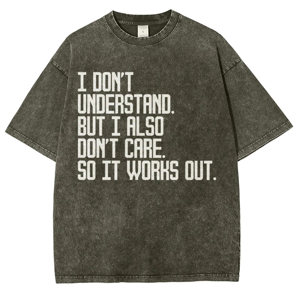 I Don't Understand Vintage Distressed T-shirt