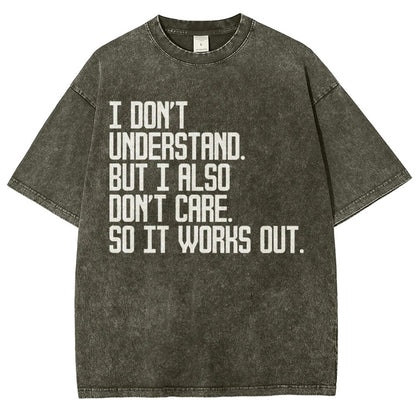 I Don't Understand Vintage Distressed T-shirt