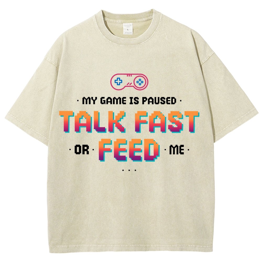Feed the Gamer Vintage Distressed T-shirt