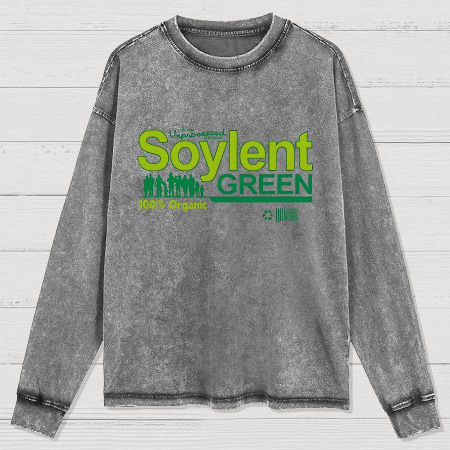 Soylent Green Geeky Washed Long Sleeve Tee