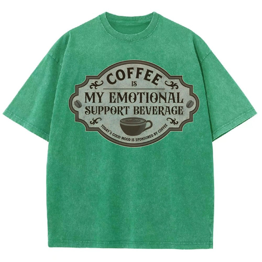 My Emotional Support Beverage Vintage Distressed T-shirt