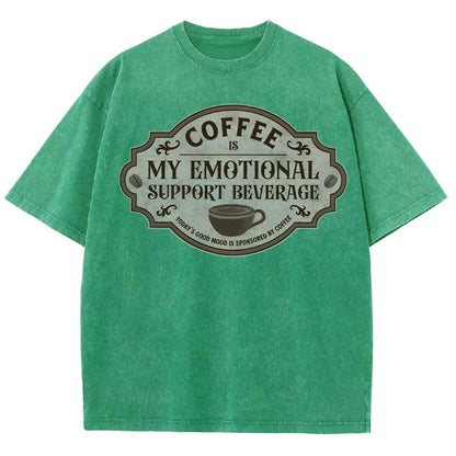 My Emotional Support Beverage Vintage Distressed T-shirt