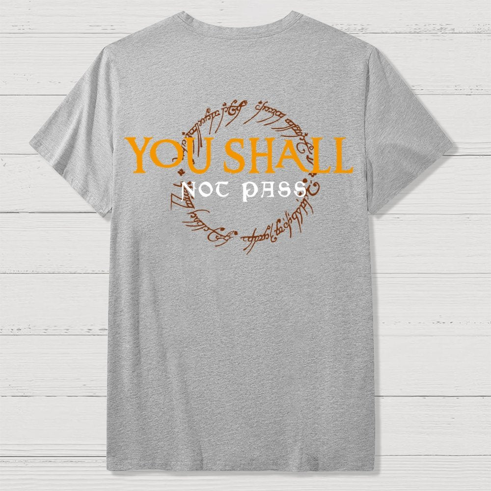 You Can't Cross  Front And Back Printing Geek T-Shirt