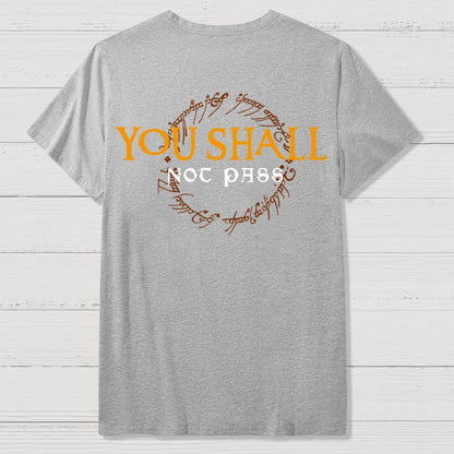 You Can't Cross  Front And Back Printing Geek T-Shirt