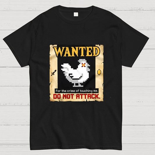 Wanted For The Crime Of Touching Me Art Print Geek T-Shirt