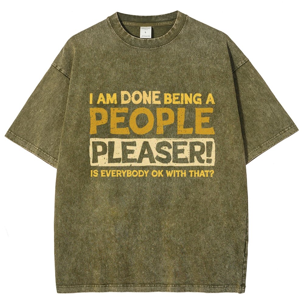 Still A People Pleaser Vintage Distressed T-shirt