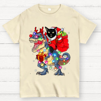 Cat Christmas Geek T-Shirt
