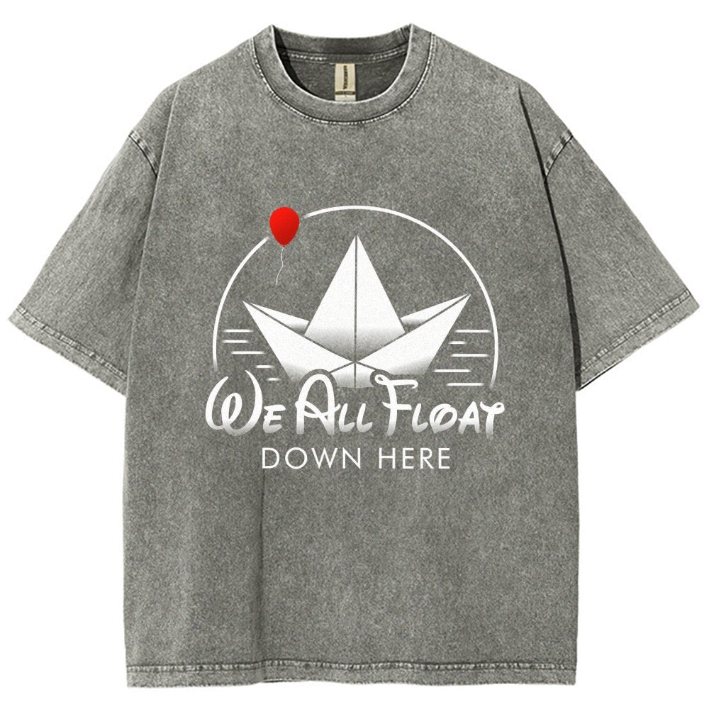 We All Float Vintage Distressed T-shirt