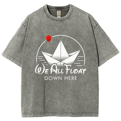 We All Float Vintage Distressed T-shirt