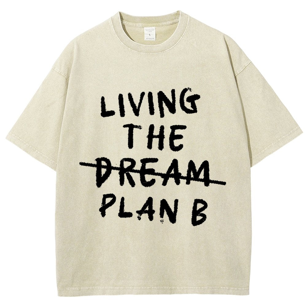 Living Plan B Vintage Distressed T-shirt