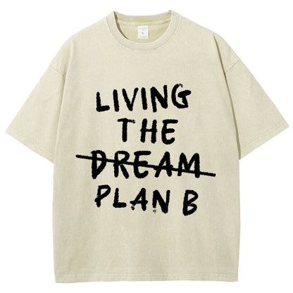 Living Plan B Vintage Distressed T-shirt