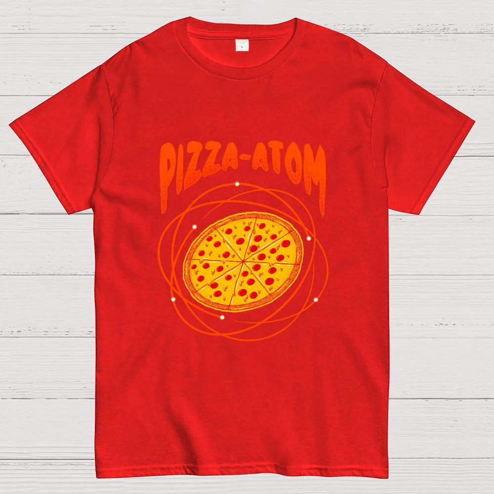 Pizza Atom Science Geek T-Shirt