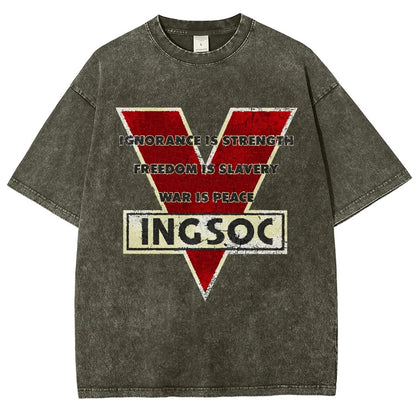 Ignorance Is Strength Tri Blend Vintage Distressed T-shirt